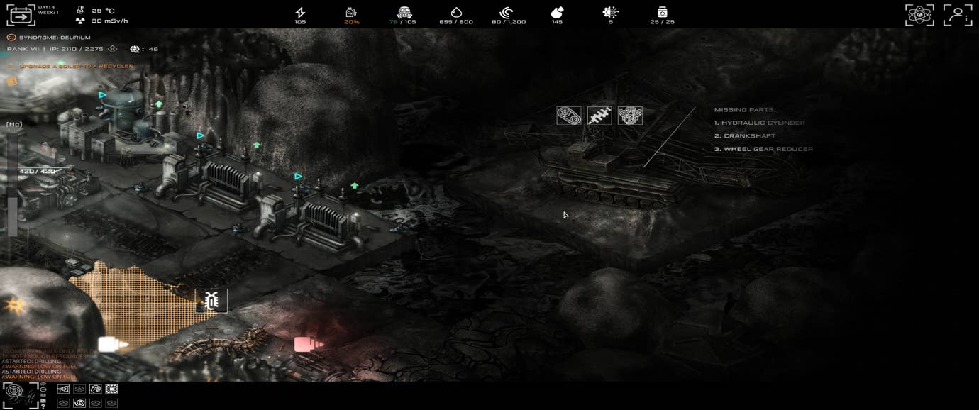 Trying to activate an ancient structure while under attack by very big millipedes.